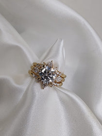 18ct Yellow Gold Stacking Ring Set-The Diamond Setter