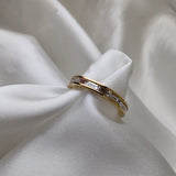 18ct Yellow Gold Full Eternity Ring with 1.57ctw Baguette-Cut Lab-Grown Diamond-The Diamond Setter