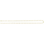 Solid gold 1.7 mm Satellite Bar Cable 18" Chain-The Diamond Setter