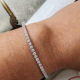 2.51ct tennis bracelet with natural diamonds-The Diamond Setter