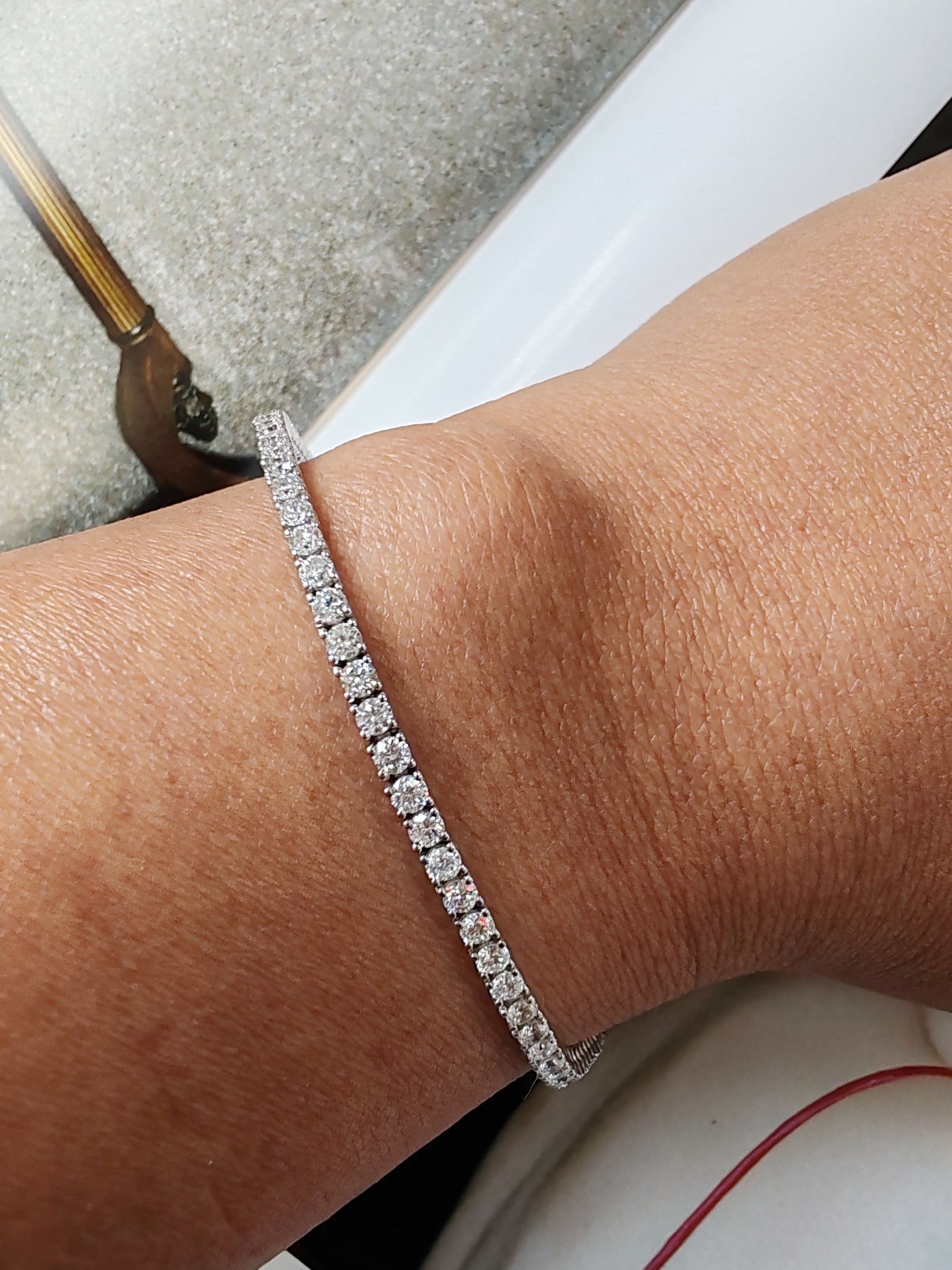 2.51ct tennis bracelet with natural diamonds-The Diamond Setter