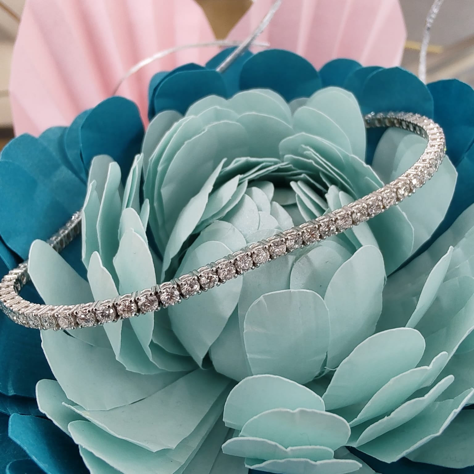 2.51ct tennis bracelet with natural diamonds-The Diamond Setter