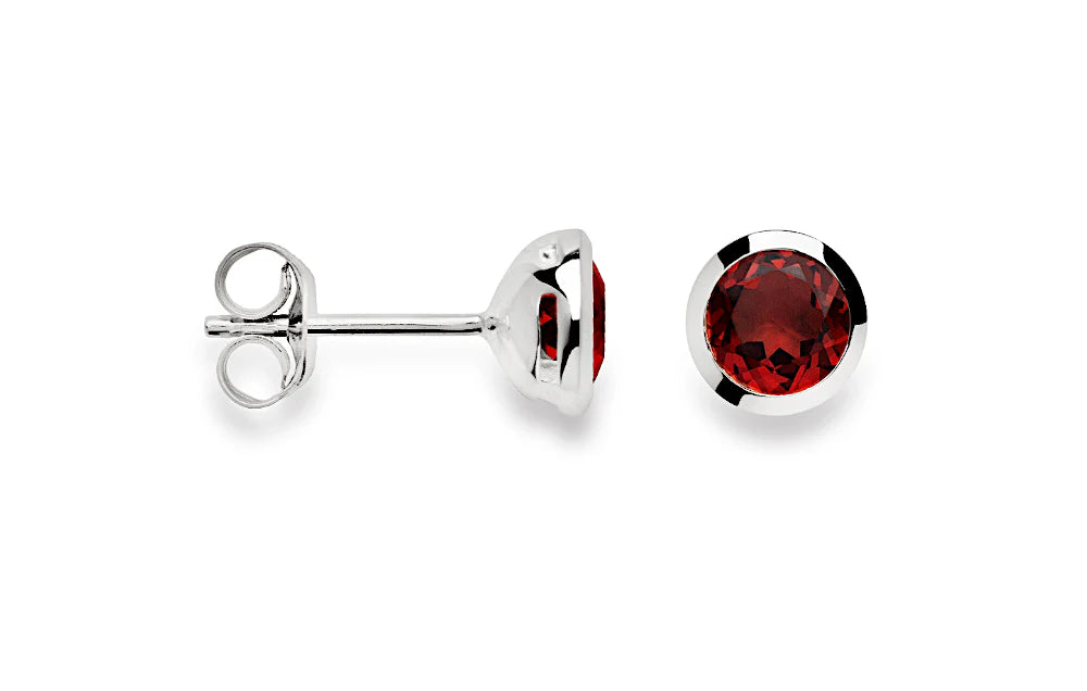 Stud Earrings Lady in Red-The Diamond Setter