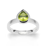 Ring Pear Cut Peridot-The Diamond Setter