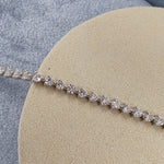18ct White Gold 4.21ct Natural Diamond Tennis Bracelet-The Diamond Setter