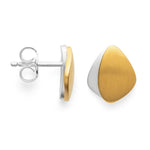Golden Leaves Collection Stud Earrings-The Diamond Setter