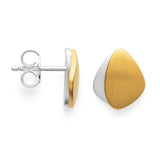 Golden Leaves Collection Stud Earrings-The Diamond Setter
