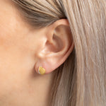 Golden Leaves Collection Stud Earrings-The Diamond Setter
