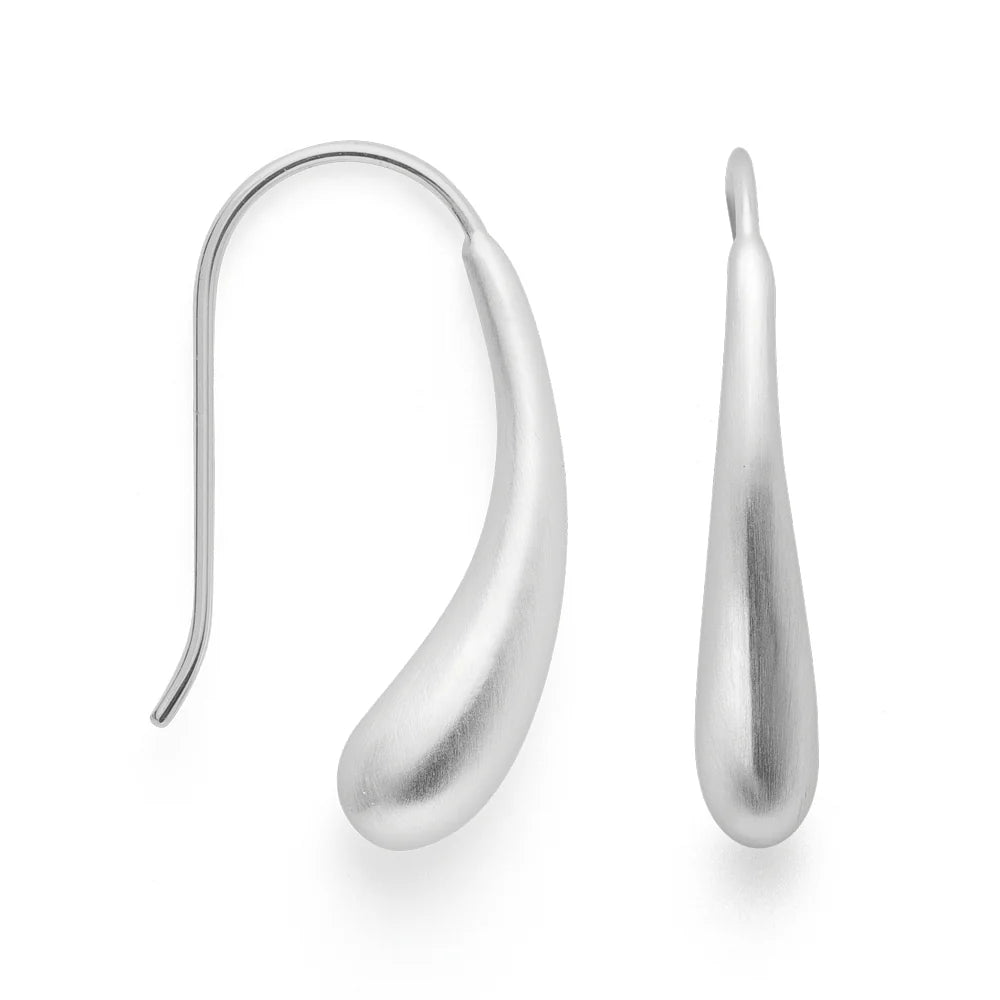 Earrings Silver Drop-The Diamond Setter