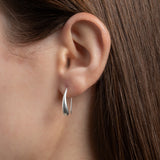 Earrings Silver Drop-The Diamond Setter