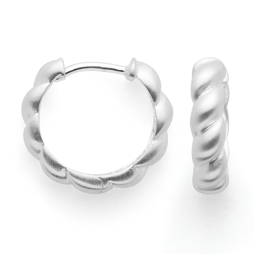 Hoop Braided Love-The Diamond Setter