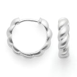Hoop Braided Love-The Diamond Setter