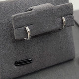9ct White Gold Hidden Hinge Huggie Earrings-The Diamond Setter