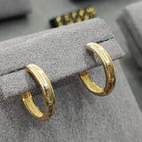 9ct Yellow Gold 3mm Hoop Earrings