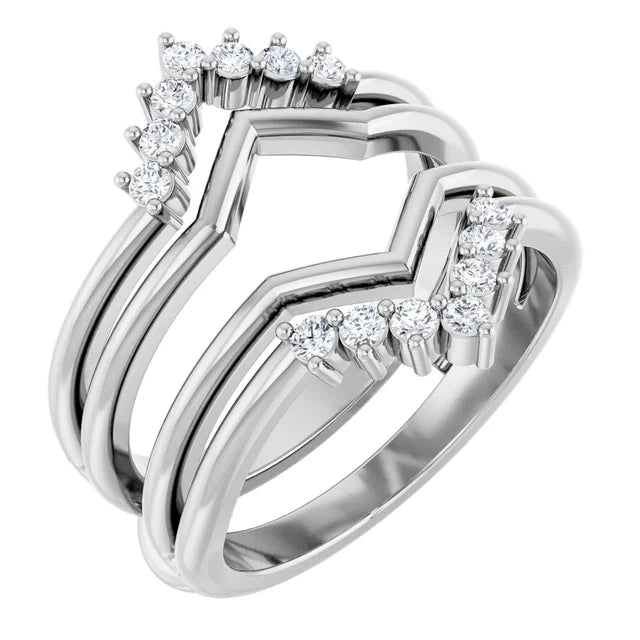 ACRUX - Stunning ring guard with diamonds-The Diamond Setter