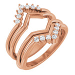 ACRUX - Stunning ring guard with diamonds-The Diamond Setter