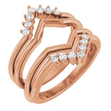 ACRUX - Stunning ring guard with diamonds-The Diamond Setter