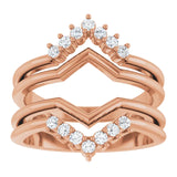 ACRUX - Stunning ring guard with diamonds-The Diamond Setter