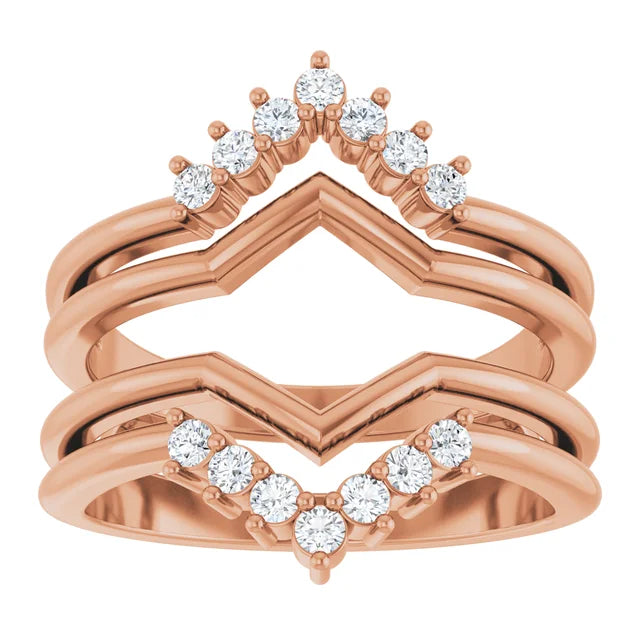 ACRUX - Stunning ring guard with diamonds-The Diamond Setter
