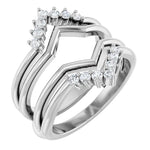 ACRUX - Stunning ring guard with diamonds-The Diamond Setter