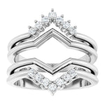 ACRUX - Stunning ring guard with diamonds-The Diamond Setter