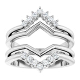 ACRUX - Stunning ring guard with diamonds-The Diamond Setter