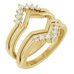 ACRUX - Stunning ring guard with diamonds-The Diamond Setter