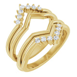 ACRUX - Stunning ring guard with diamonds-The Diamond Setter