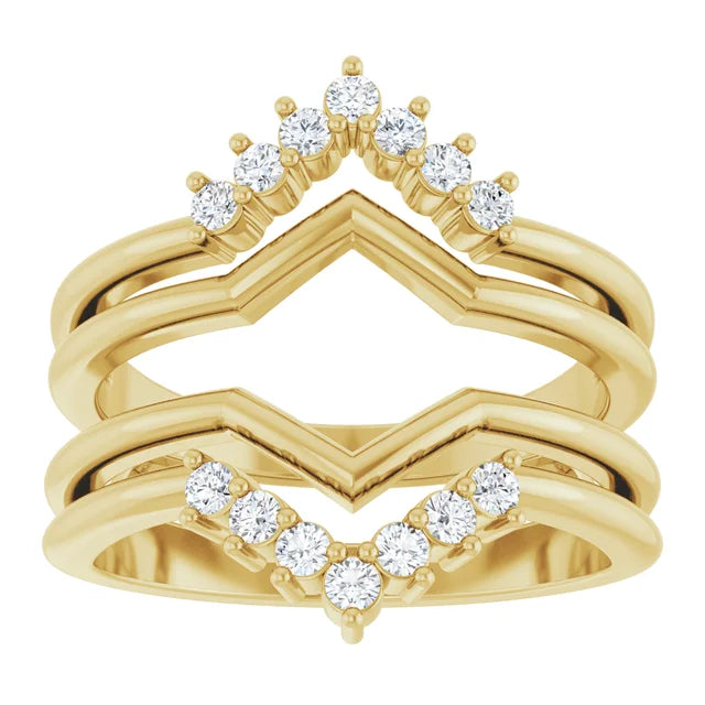 ACRUX - Stunning ring guard with diamonds-The Diamond Setter