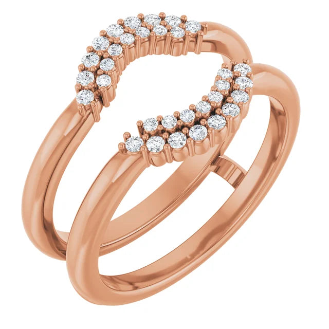 ALSHAIN- Ring guard with cluster of diamonds-The Diamond Setter