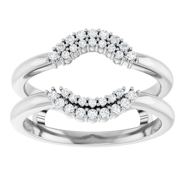 ALSHAIN- Ring guard with cluster of diamonds-The Diamond Setter