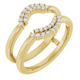 ALSHAIN- Ring guard with cluster of diamonds-The Diamond Setter