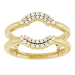 ALSHAIN- Ring guard with cluster of diamonds-The Diamond Setter