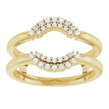 ALSHAIN- Ring guard with cluster of diamonds-The Diamond Setter