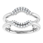 ALSHAIN- Ring guard with cluster of diamonds-The Diamond Setter