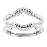ALSHAIN- Ring guard with cluster of diamonds-The Diamond Setter