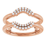 ALSHAIN- Ring guard with cluster of diamonds-The Diamond Setter