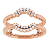 ALSHAIN- Ring guard with cluster of diamonds-The Diamond Setter