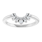 Agena - Round Tapered Diamond Contoured Band-The Diamond Setter