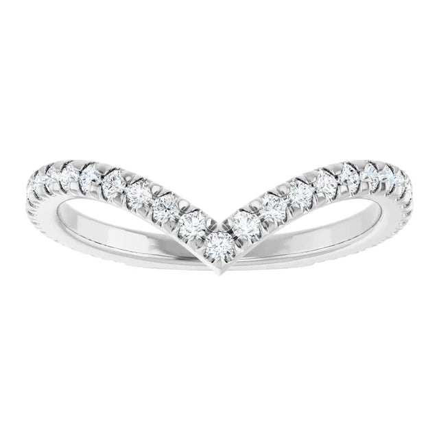 Alcor - Diamond Set Chevron Ring-The Diamond Setter