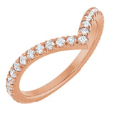 Alcor - Diamond Set Chevron Ring-The Diamond Setter