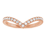 Alcor - Diamond Set Chevron Ring-The Diamond Setter