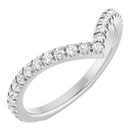 Alcor - Diamond Set Chevron Ring-The Diamond Setter
