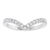 Alcor - Diamond Set Chevron Ring-The Diamond Setter