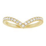 Alcor - Diamond Set Chevron Ring-The Diamond Setter