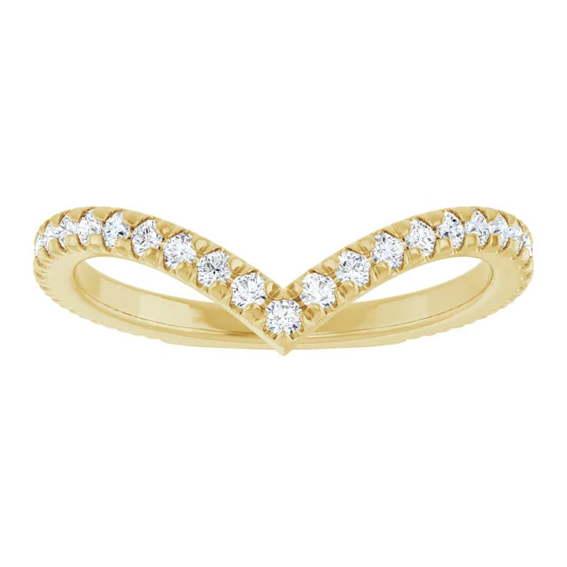 Alcor - Diamond Set Chevron Ring-The Diamond Setter