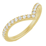 Alcor - Diamond Set Chevron Ring-The Diamond Setter