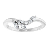 Altair - Floral Contour Band-The Diamond Setter