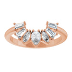 Alterf - Contoured Band with Marquise, Pear and Baguette-The Diamond Setter