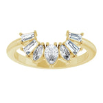 Alterf - Contoured Band with Marquise, Pear and Baguette-The Diamond Setter